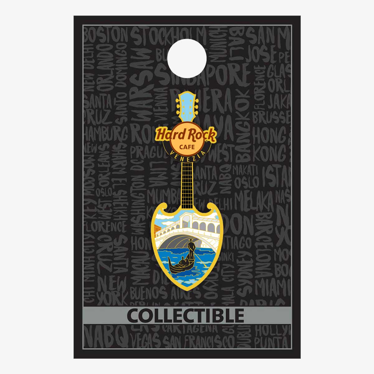 Venice Bridge Guitar Pin image number 2
