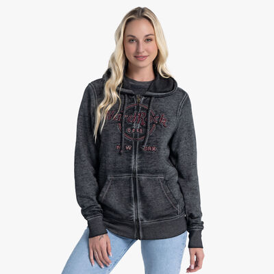 Double Burnout Zip Hoodie