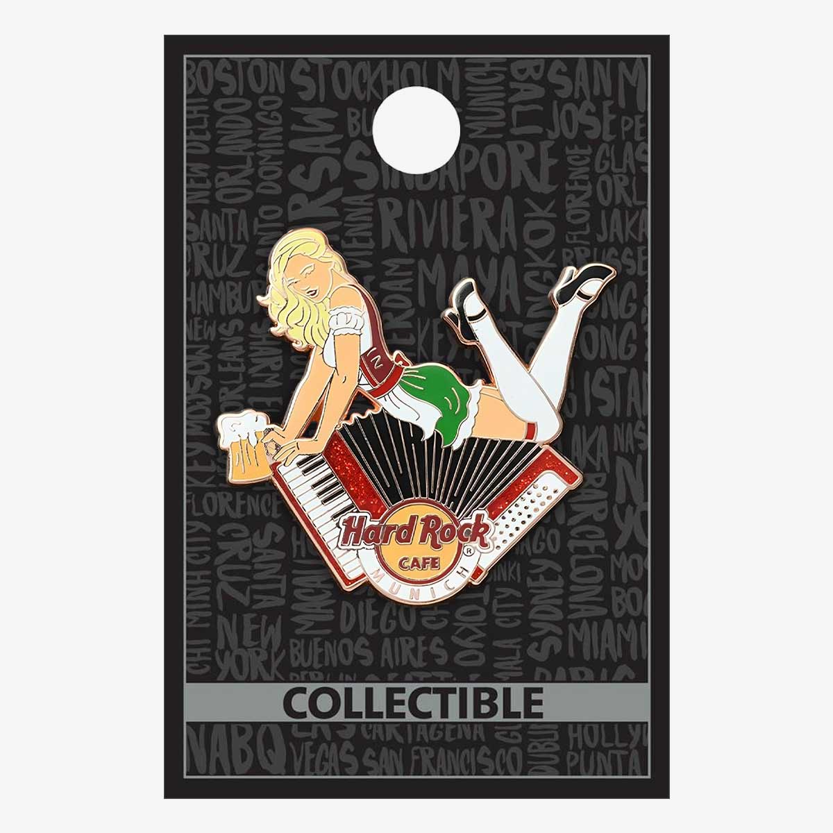 Munich Accordion Girl Pin image number 2