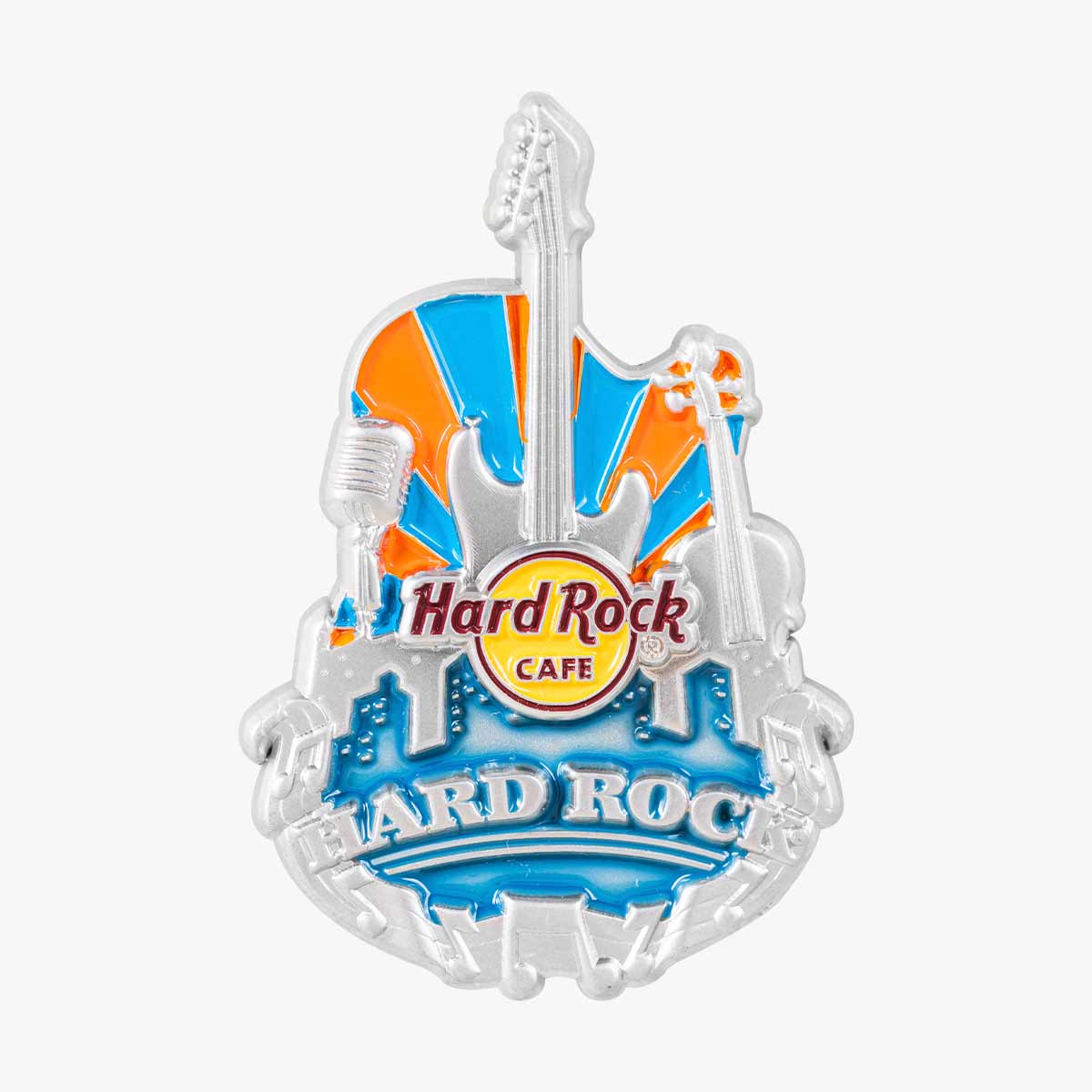 Collectible 3D Core City Guitar Pin image number 1