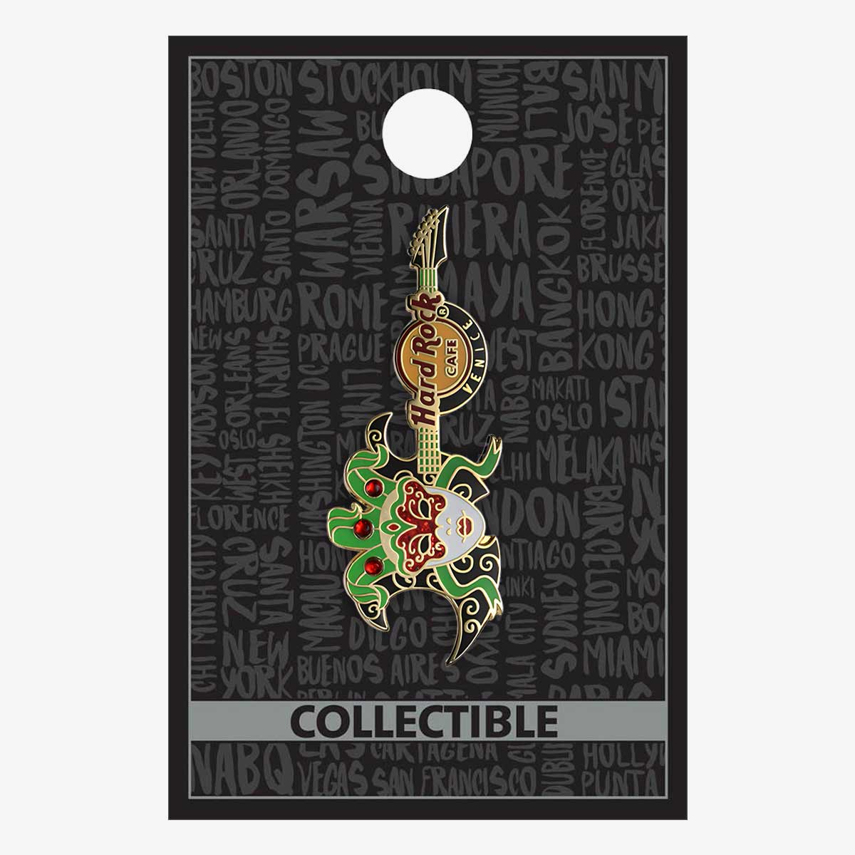 Venice Mask Guitar Pin image number 2