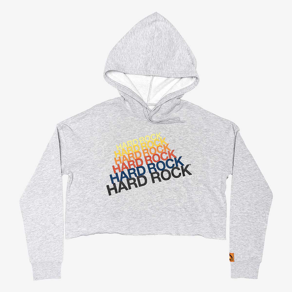 Women's Heritage Cropped Rainbow Hoodie image number 1