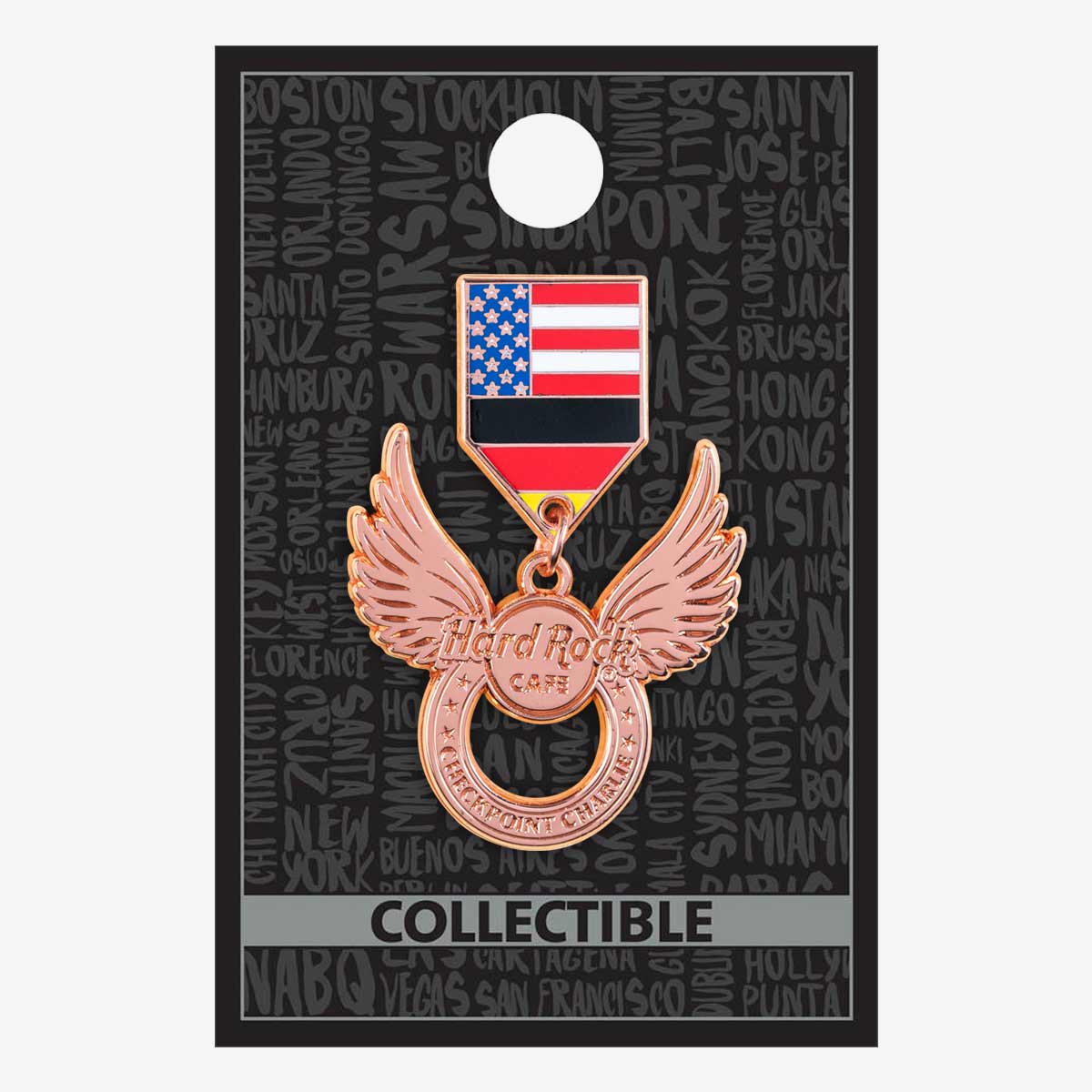 Checkpoint Charlie Wing Medallion Pin image number 2