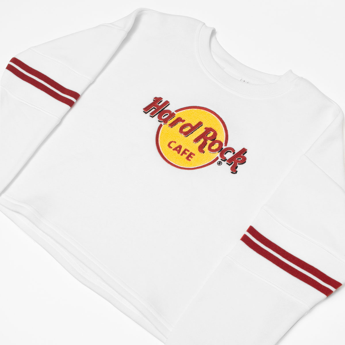 Women'sFit Retro Logo Fleece Cropped Sweatshirt image number 2