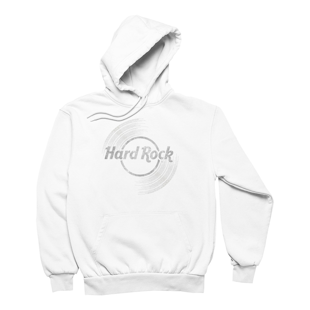 Vinyl Logo Unisex Hoodie in White image number 1