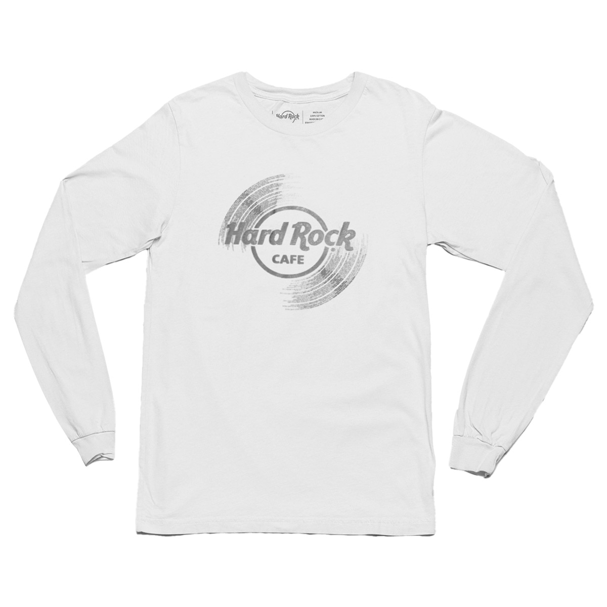 Adult Fit Vinyl Logo Longsleeve Tee in White image number 6