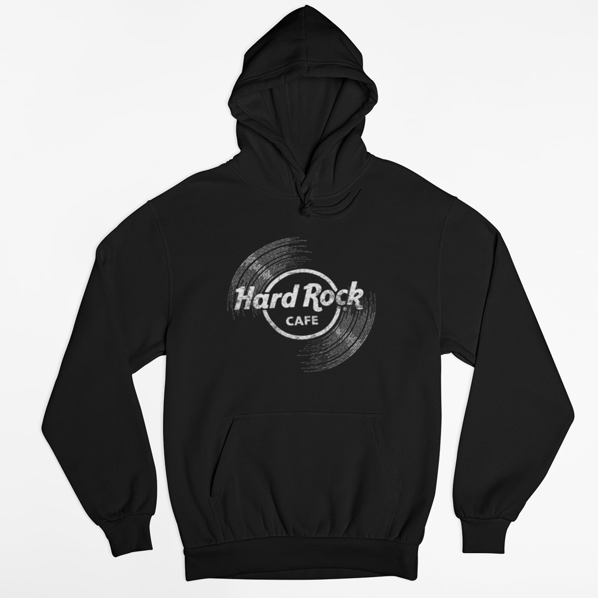 Adult Fit Vinyl Logo Hoodie in Black image number 1