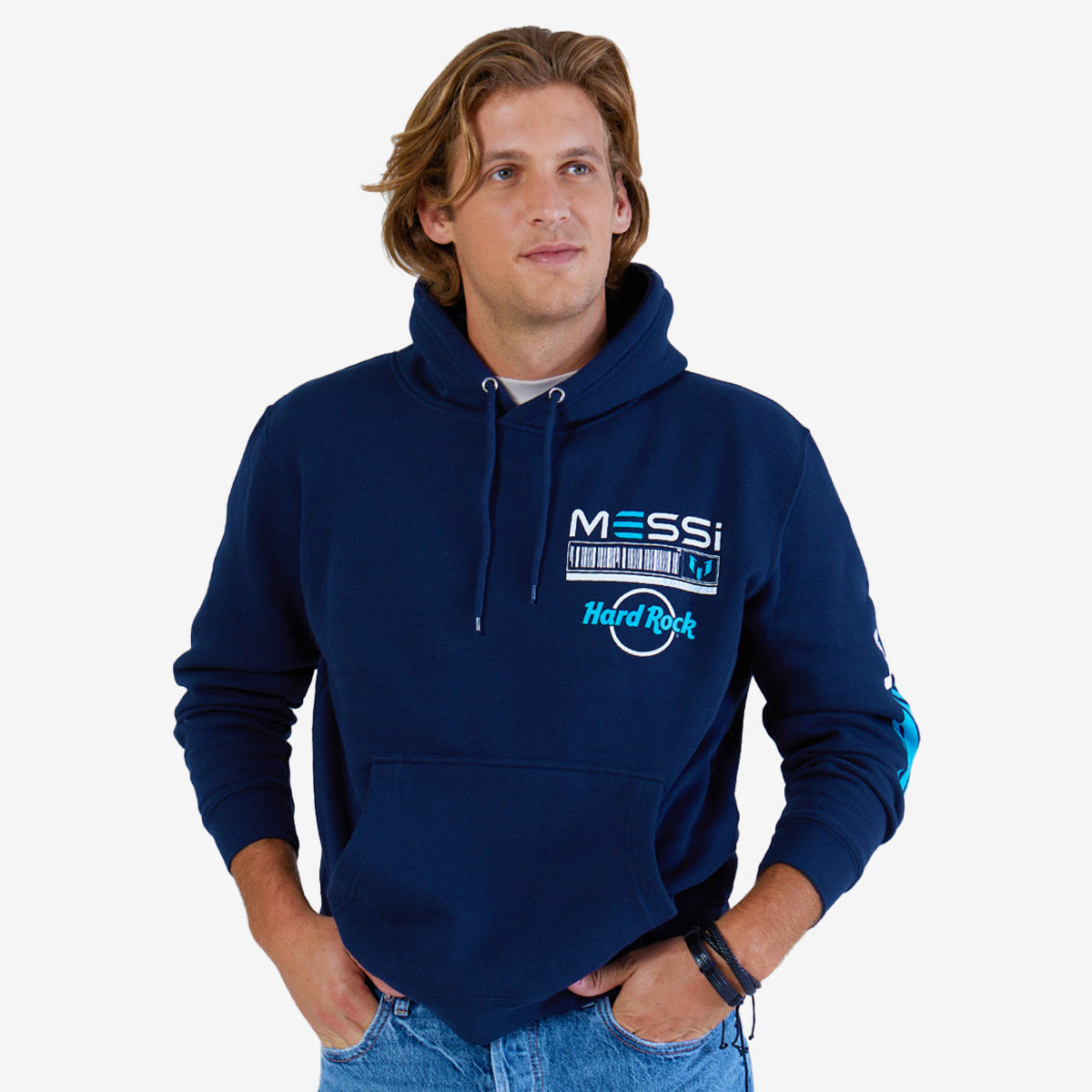 Adult Fit Messi Live Greatness Hoodie in Navy image number 4