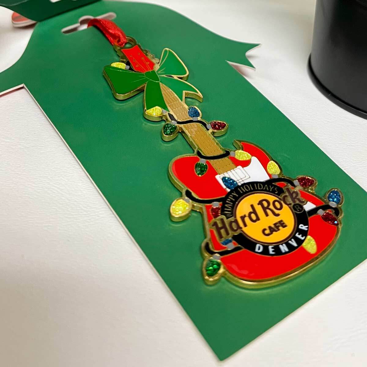 Hard Rock Red Guitar Collectible Ornament image number 3