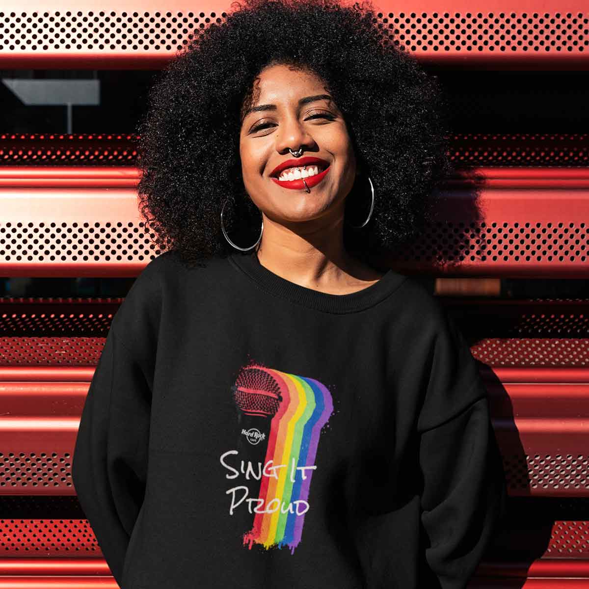 Sing It Proud Proud Pullover Fleece in Black image number 3