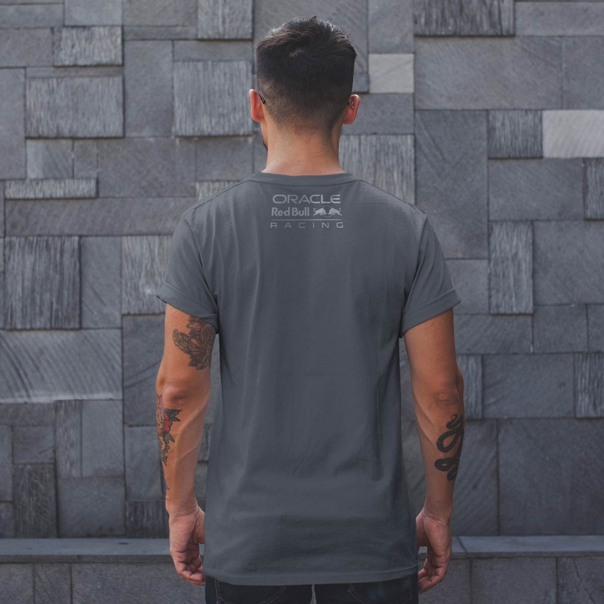 Oracle Red Bull Racing Performance Tee in Grey image number 2