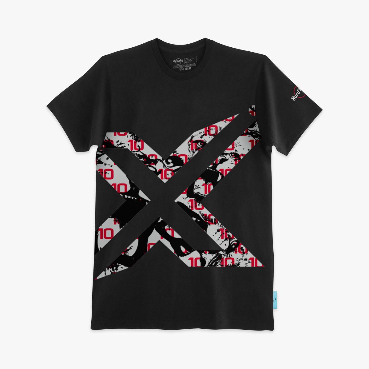 Messi x Hard Rock Crew Tee in Black image number 3