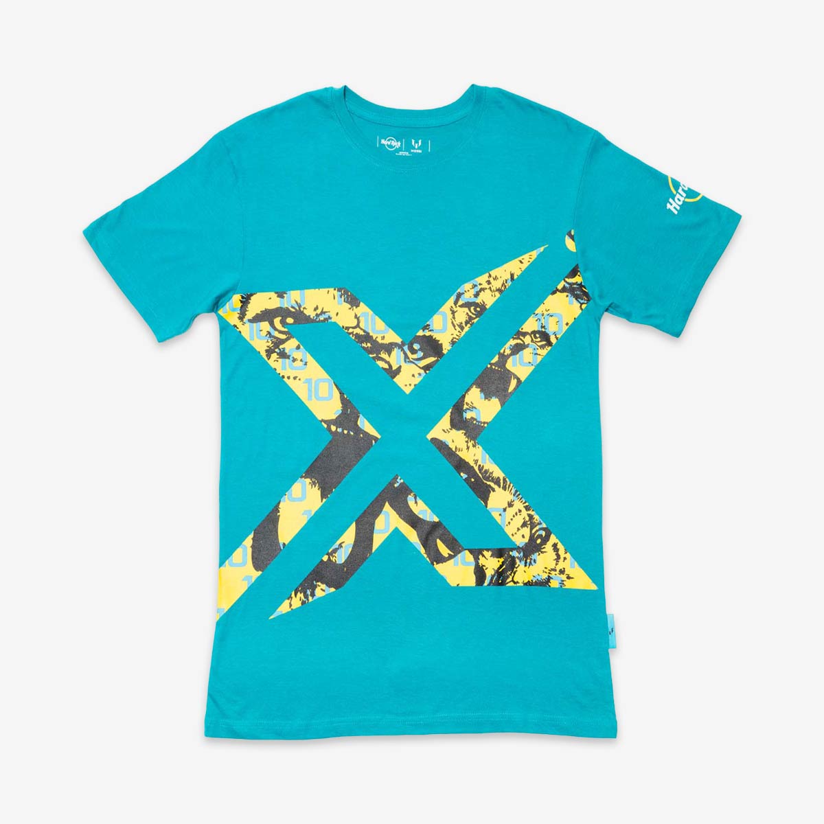 Messi x Hard Rock Crew Tee in Teal image number 2