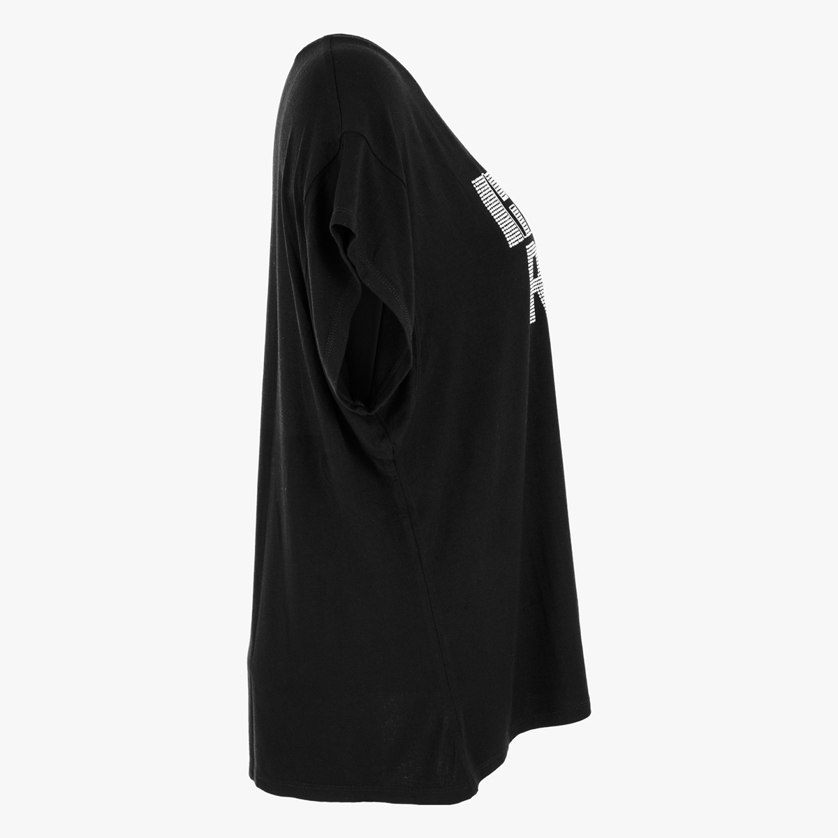 Ladies Fit Metallic Silver Studs LogoTee image number 3