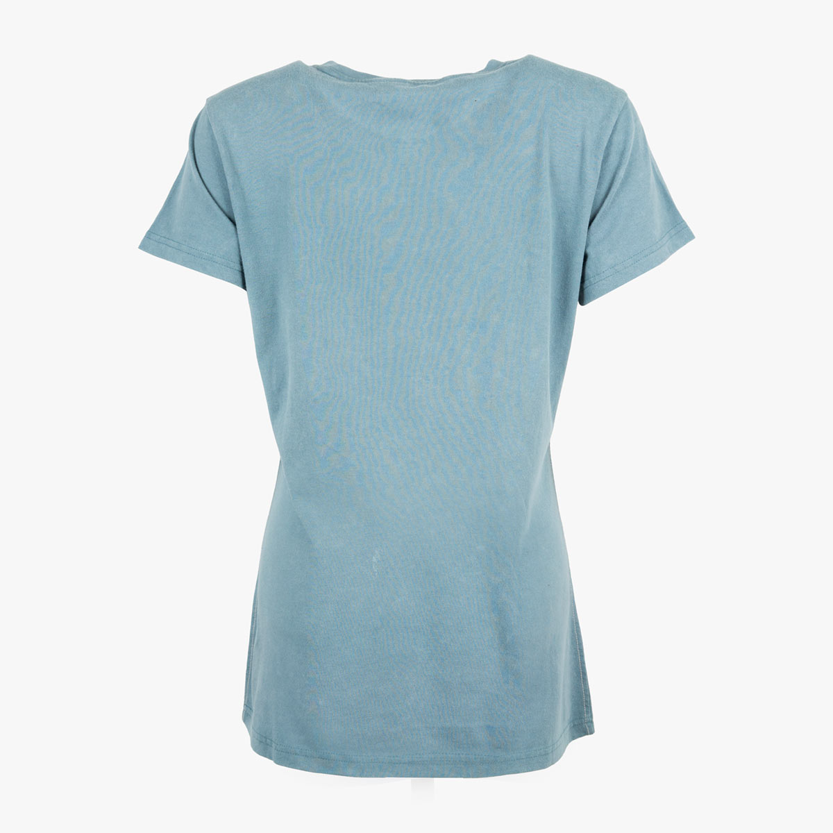 Guitar Company Ladies Fit Tee with Crown Guitar Design in Blue image number 2