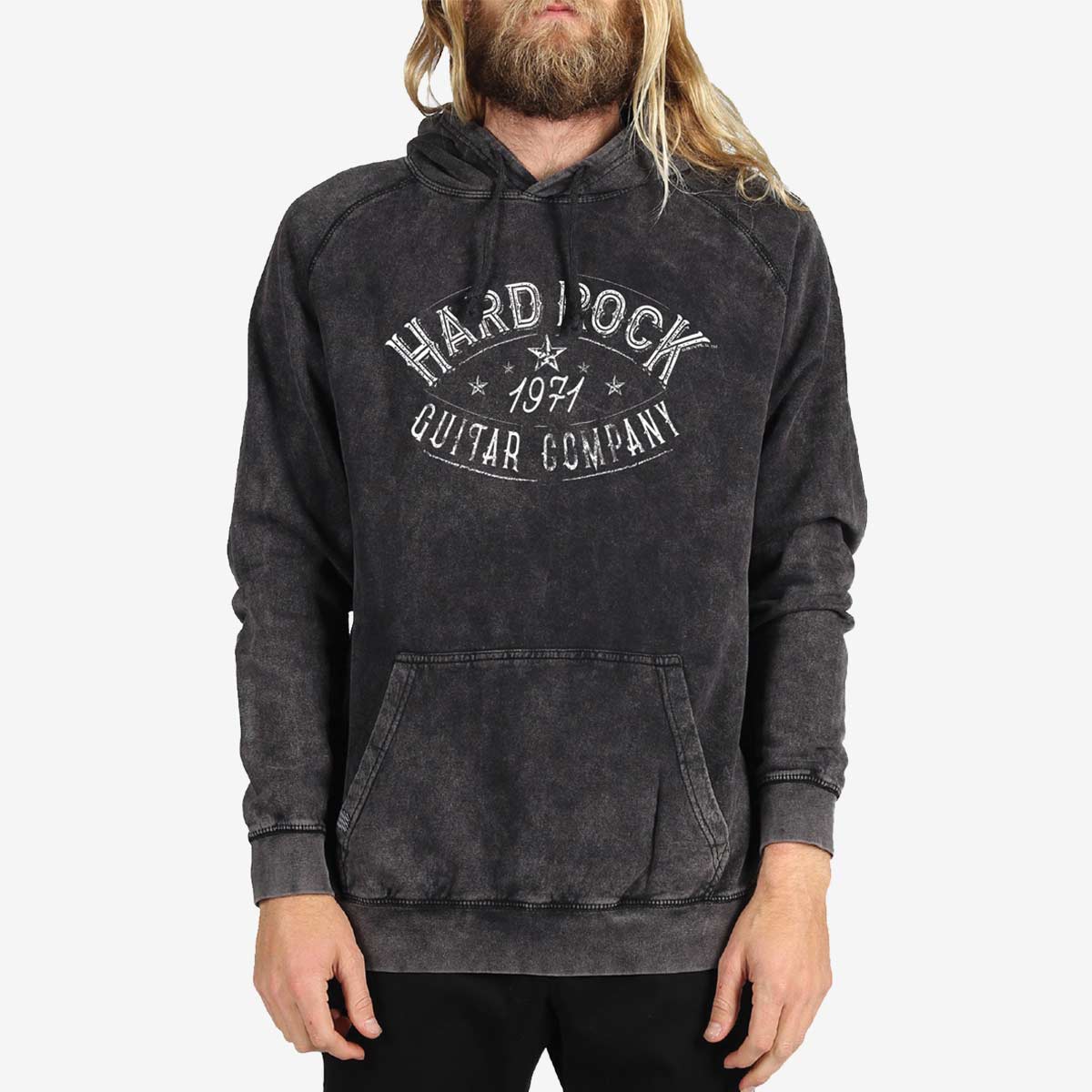 Guitar Company Pullover with Skull Design in Vintage Black image number 5