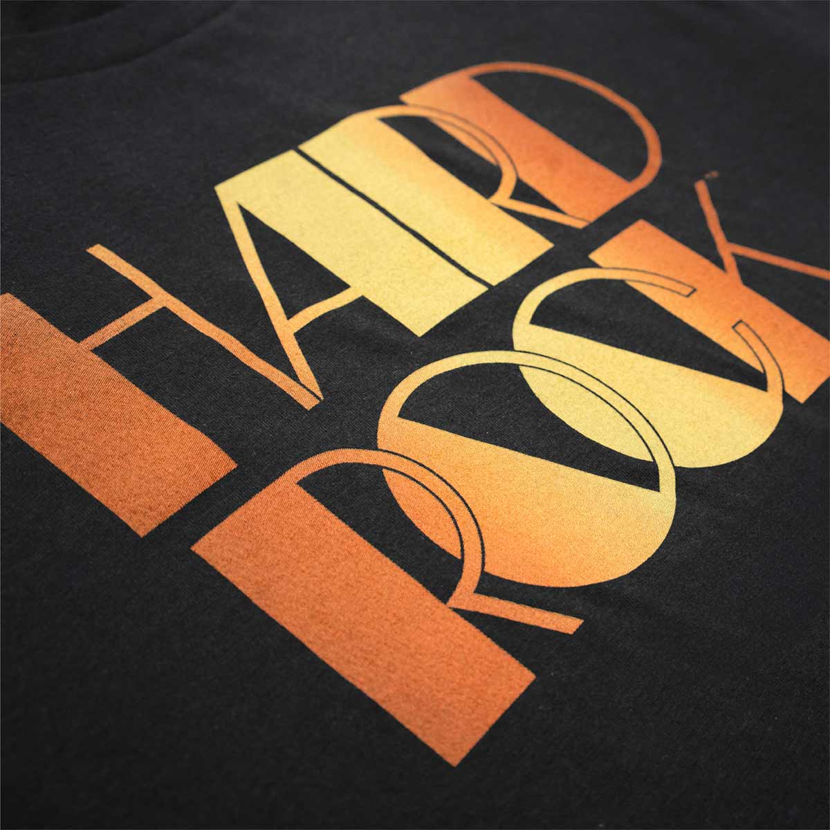 Adult Fit Disco Gold Gradient Logo Tee in Black image number 3