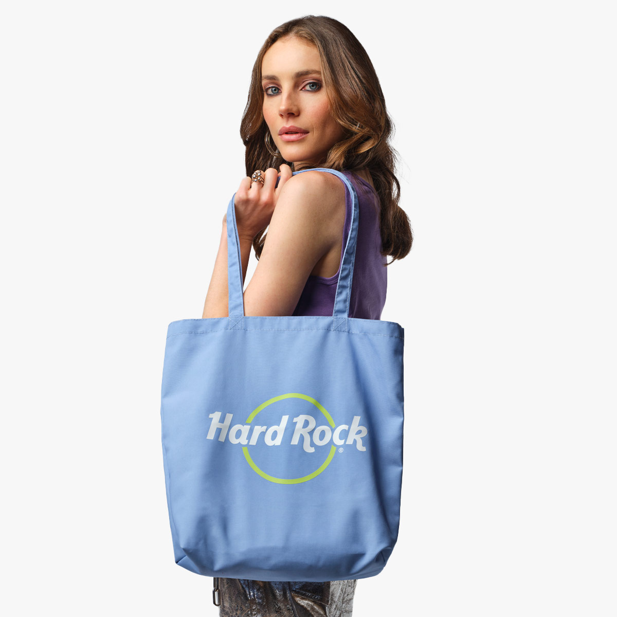 Pop Of Color Canvas Tote in Light Blue image number 1
