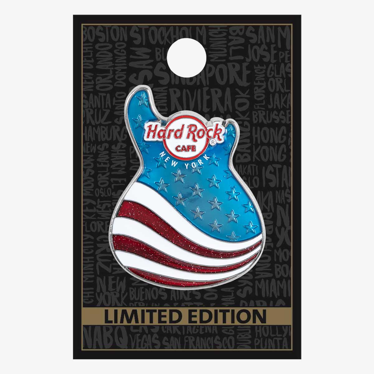 Limited Edition 3D Americana Guitar Pin image number 2