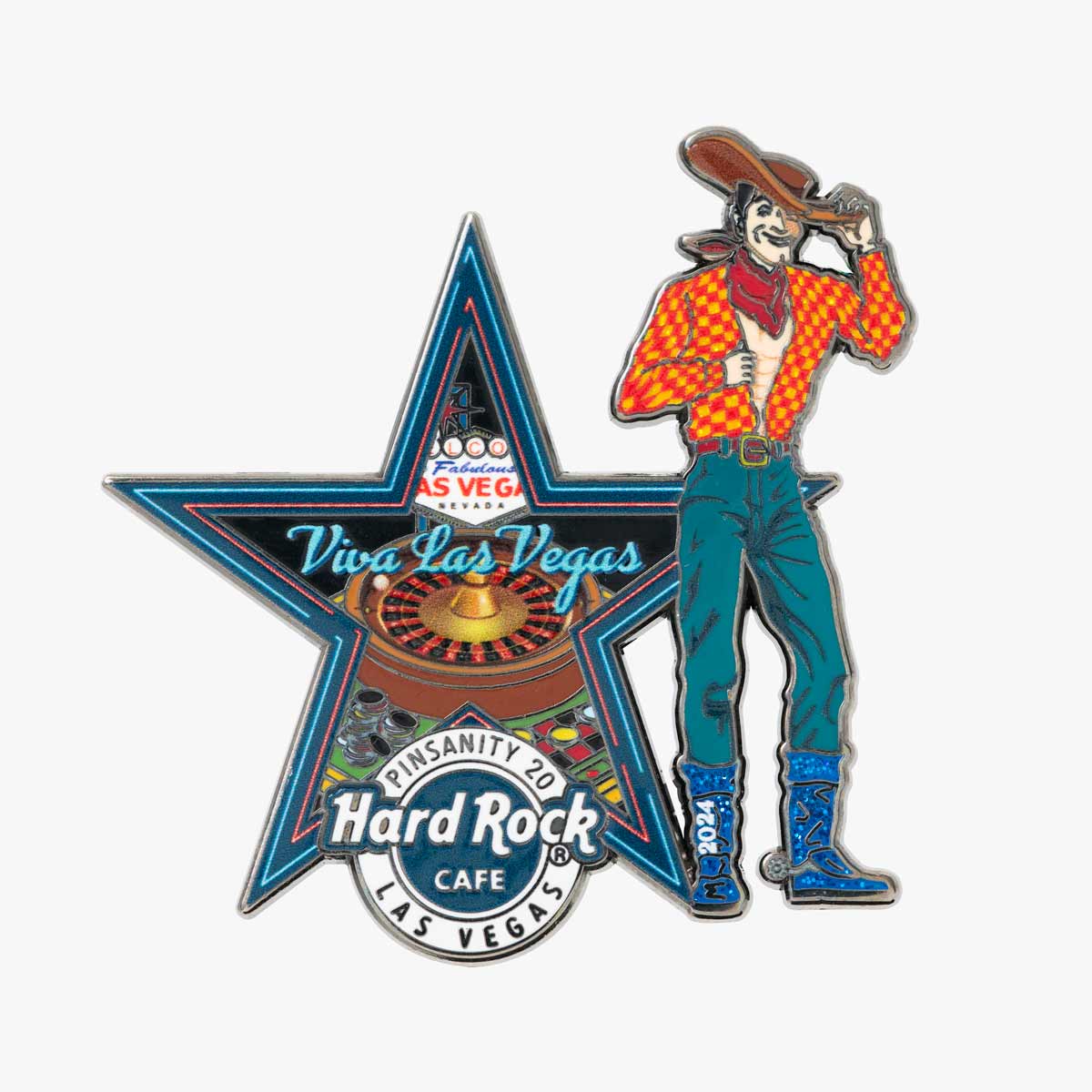 Pinsanity 20 Anniv Pin Cowboy Las Vegas image number 2