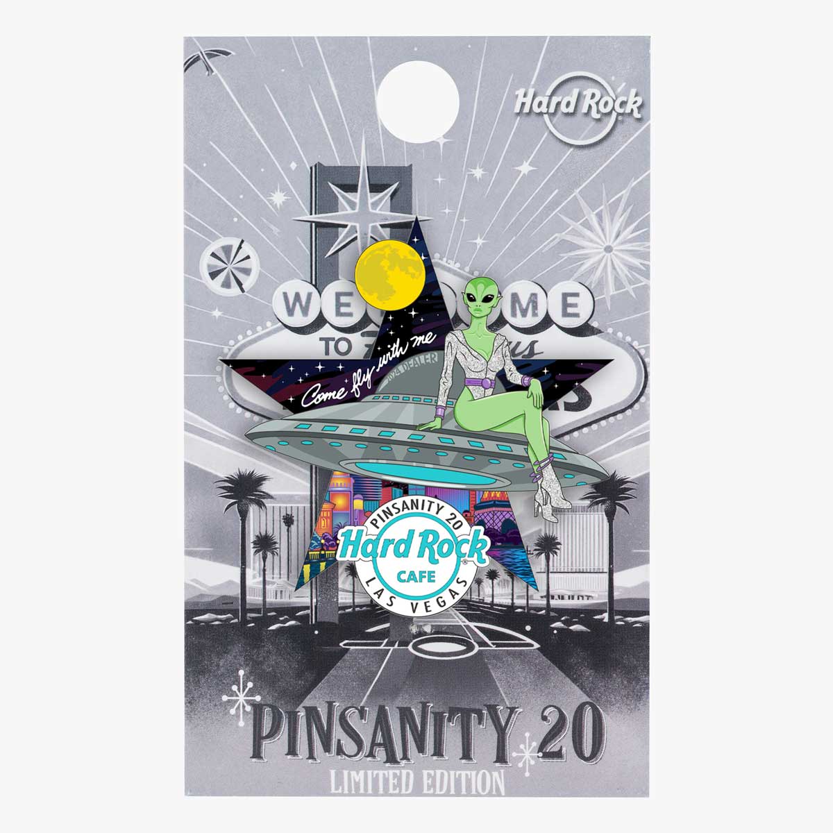 Pinsanity 20 Anniv Pin Alien Dealer Las Vegas image number 2