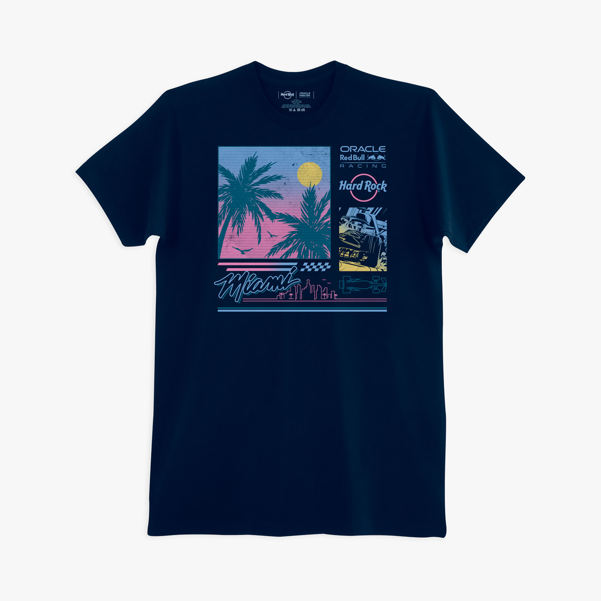 Oracle Red Bull Racing Palm Tree Tee in Navy image number 3