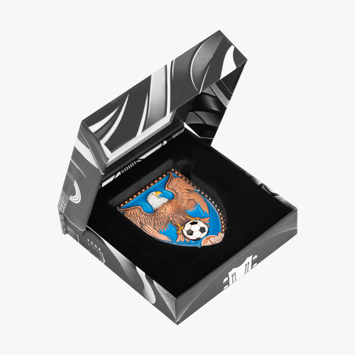 Online Exclusive Jumbo Pin Copper Eagle Soccer image number 3
