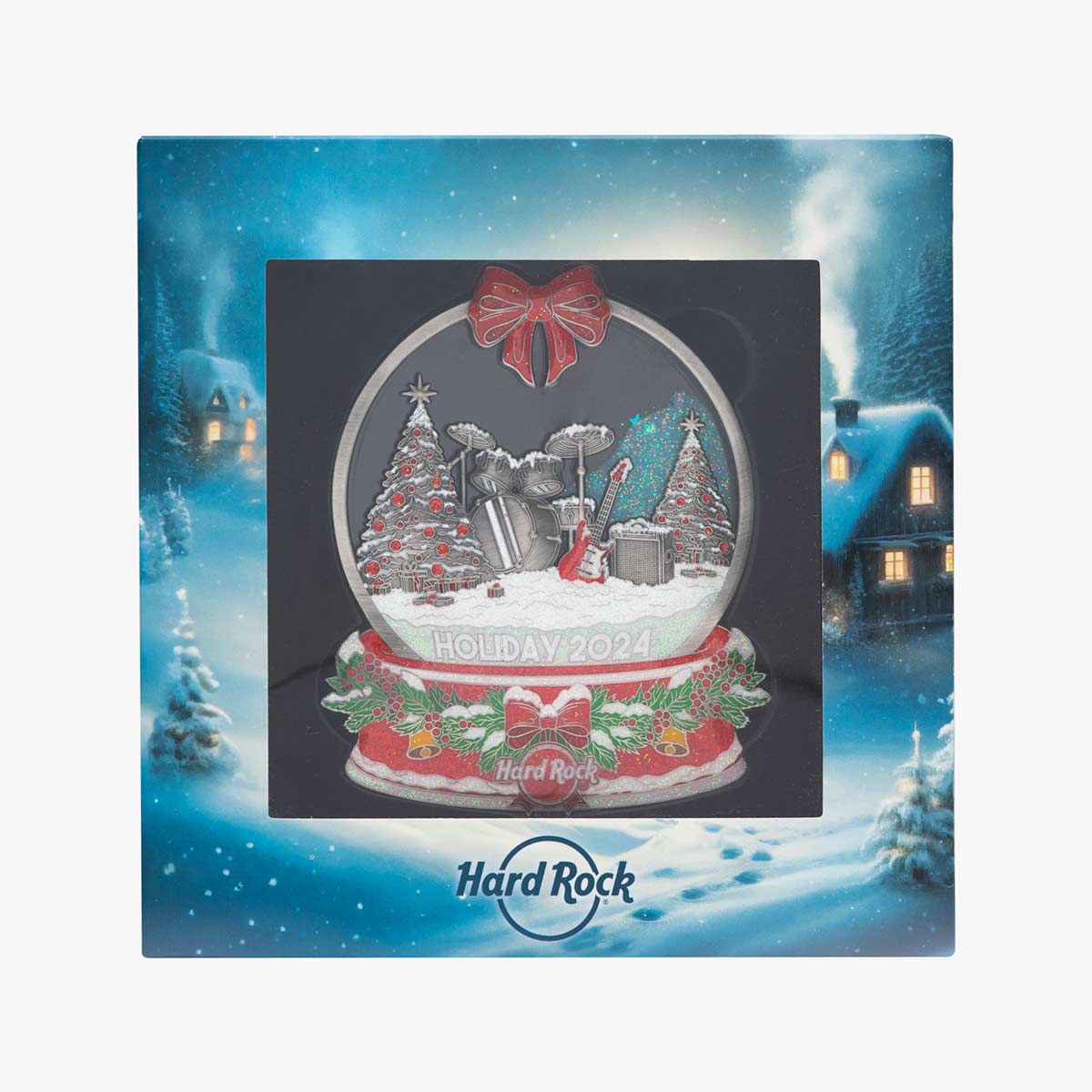 Online Exclusive 3D Jumbo Holiday Snow Globe Y24 Pin image number 1