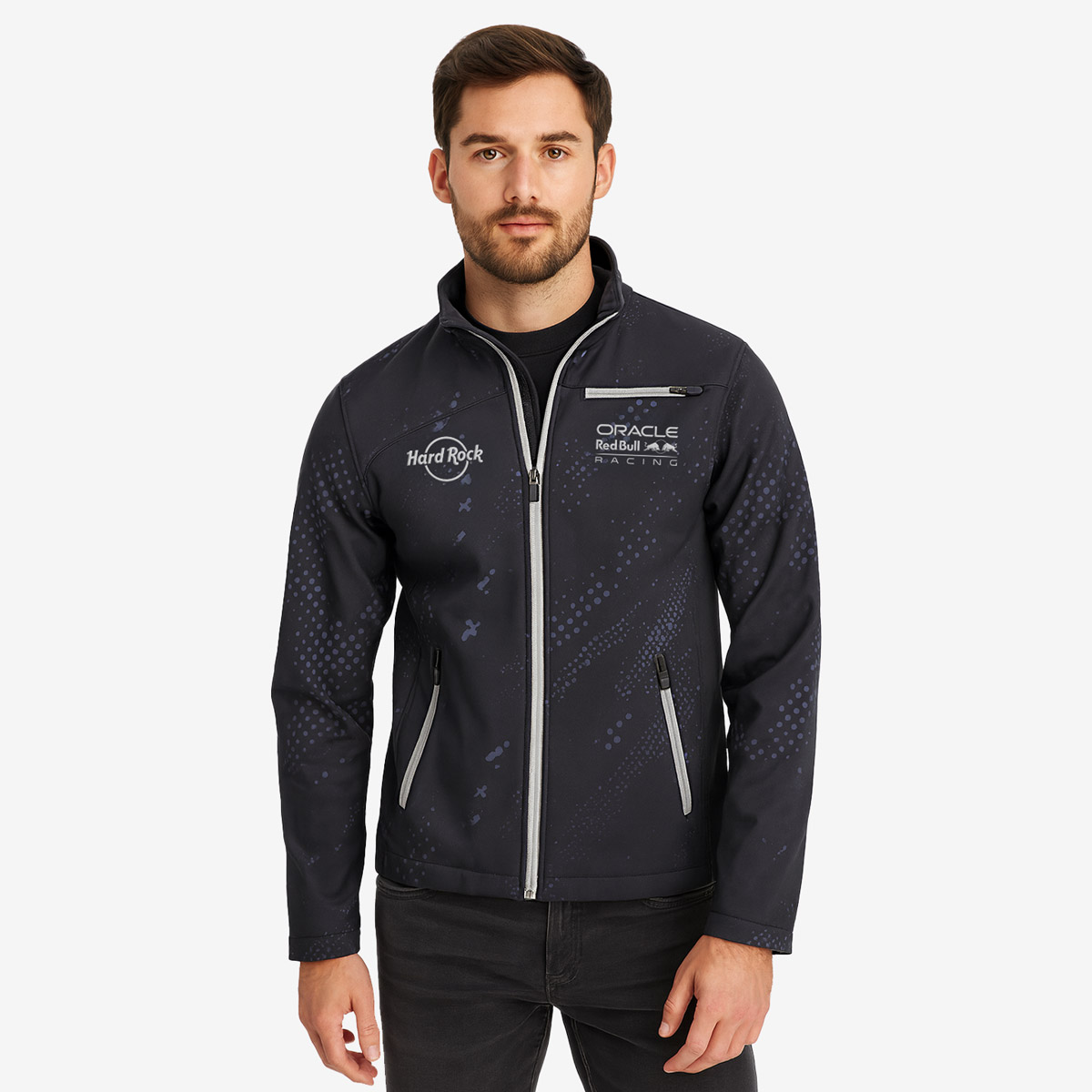 Oracle Red Bull Racing Black Softshell Jacket image number 1