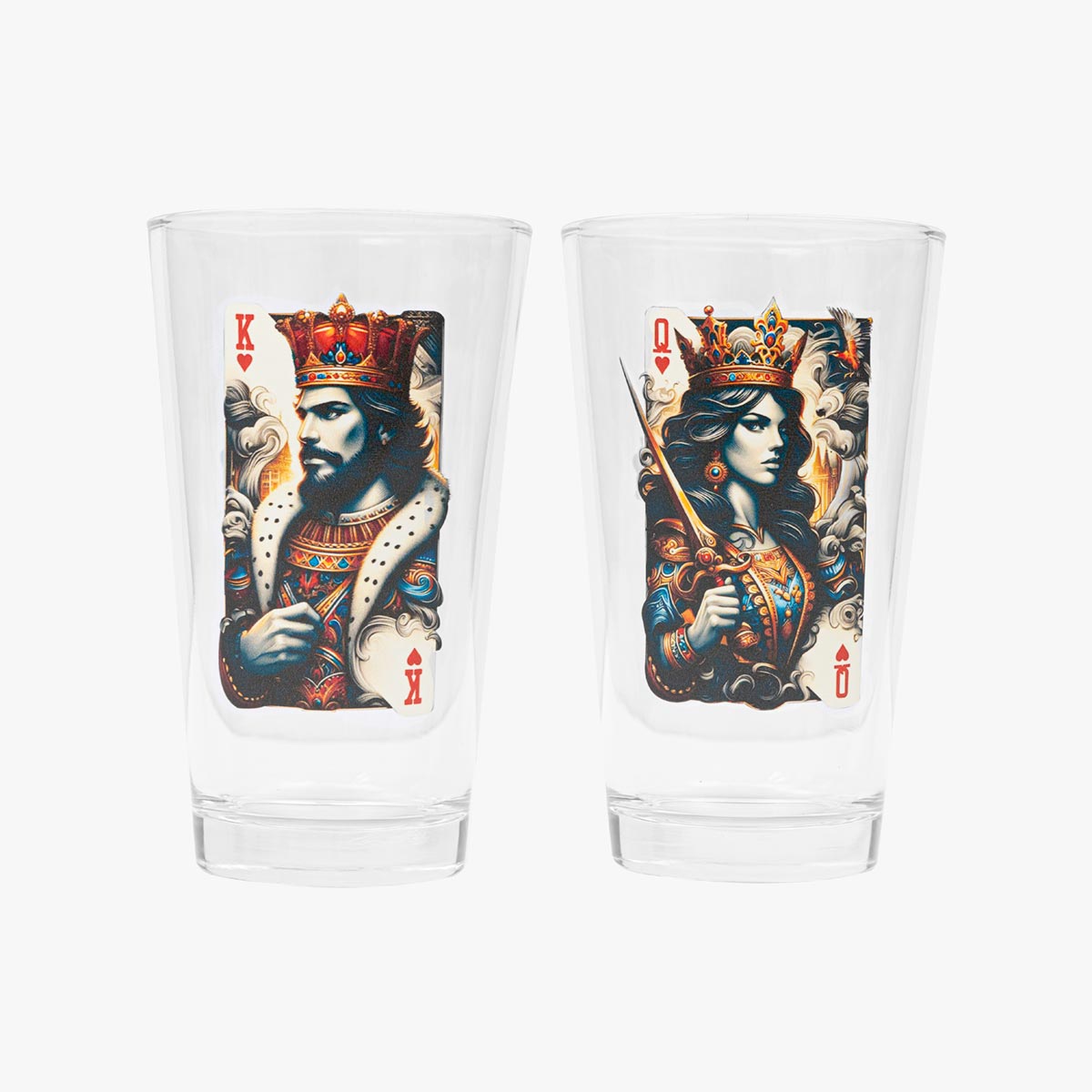 King & Queen of Hearts Pint Set image number 1
