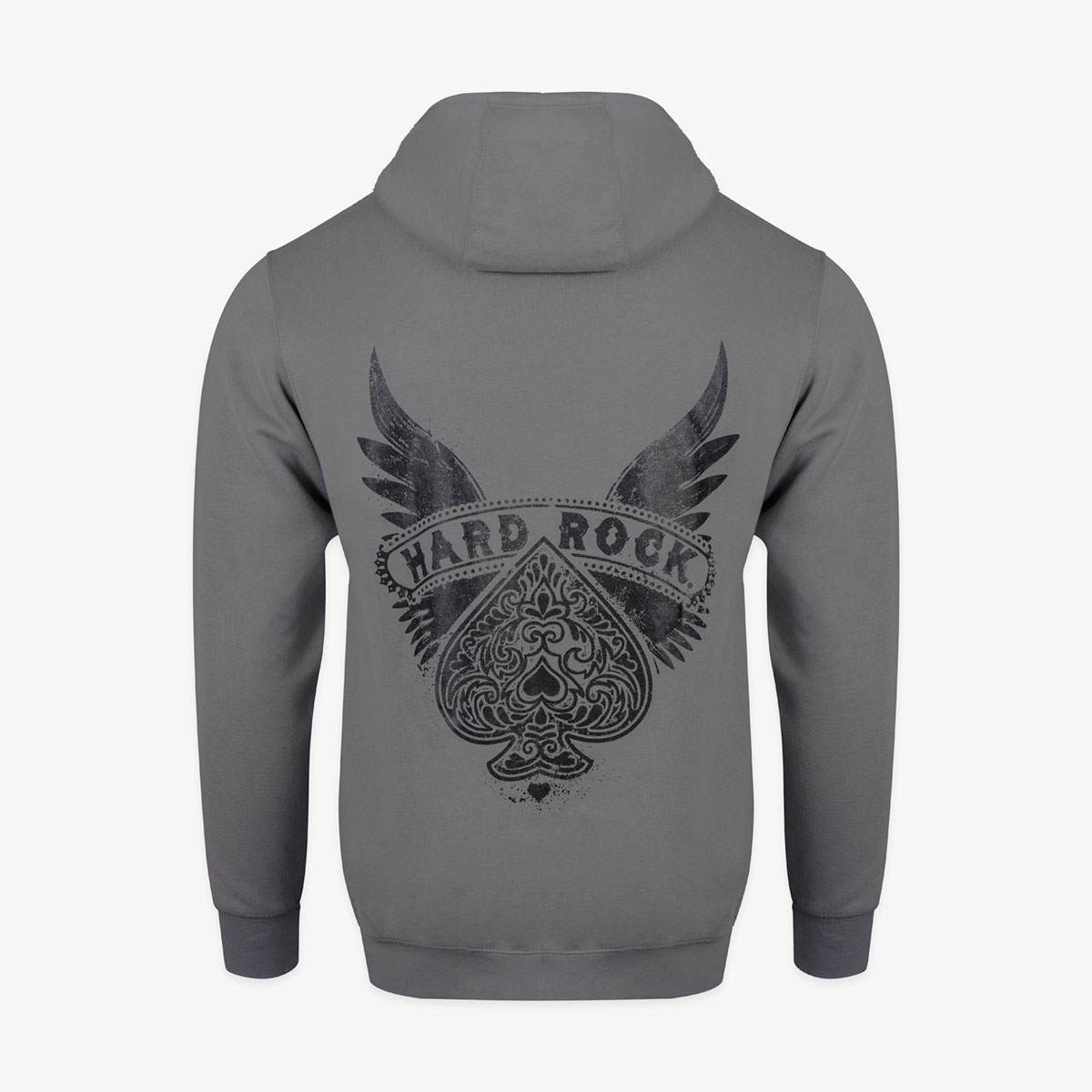 Casino Spade Wings Grey Hoodie image number 3