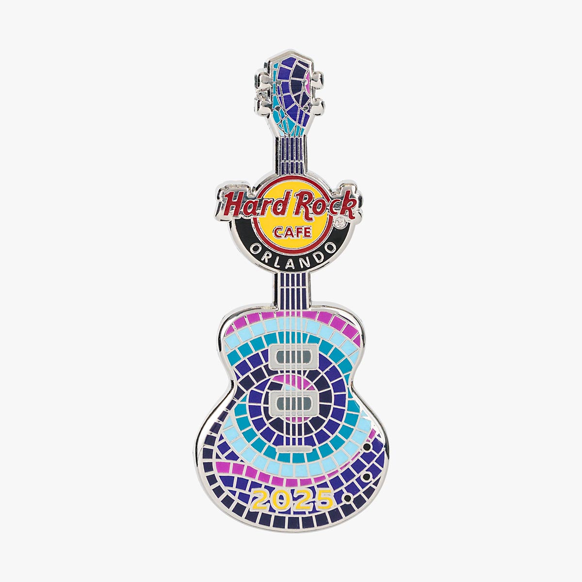 Limited Edition Orlando Mosaic Guitar Pin image number 1