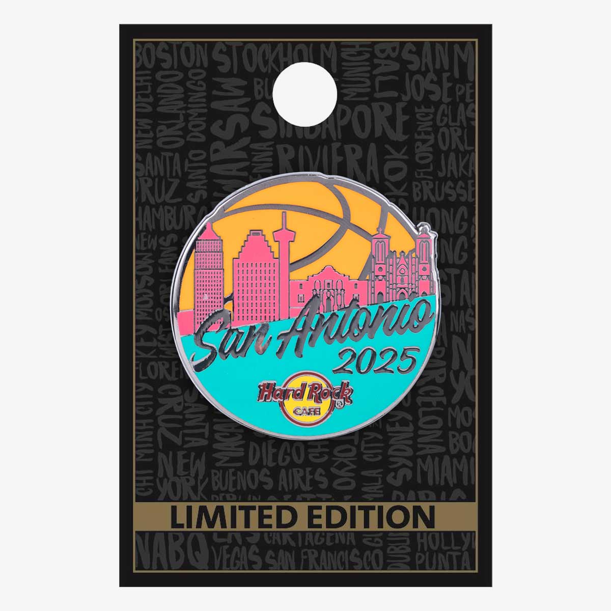 Limited Edition Basketball Skyline 2025 Pin image number 2