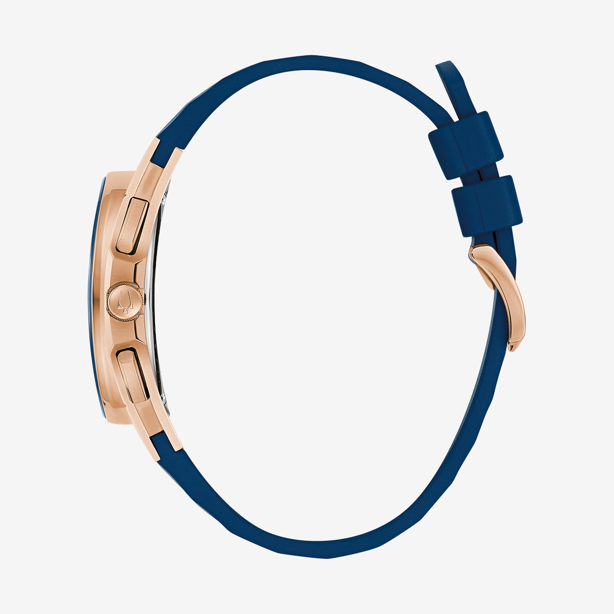 Bulova Marc Anthony CURV Rose-Gold Blue Chronograph 97A185 image number 3