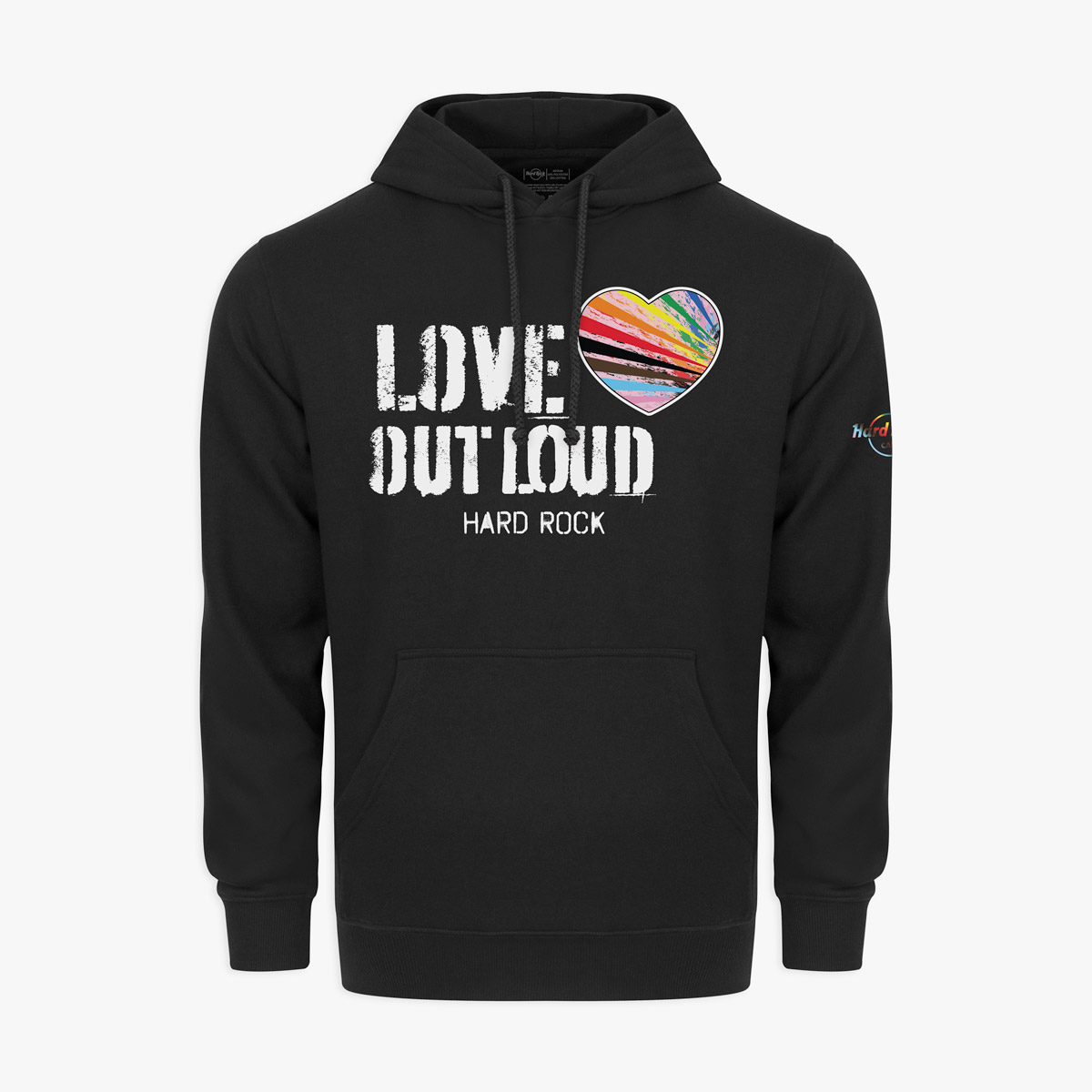 Adult Fit Pride 2025 Fleece Hoodie in Black image number 2