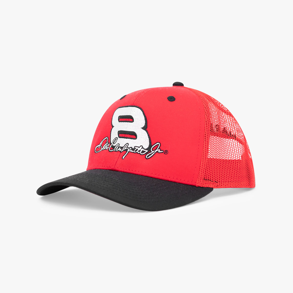 Dale Earnhardt Jr. Number 8 Snapback Hat in Red image number 1