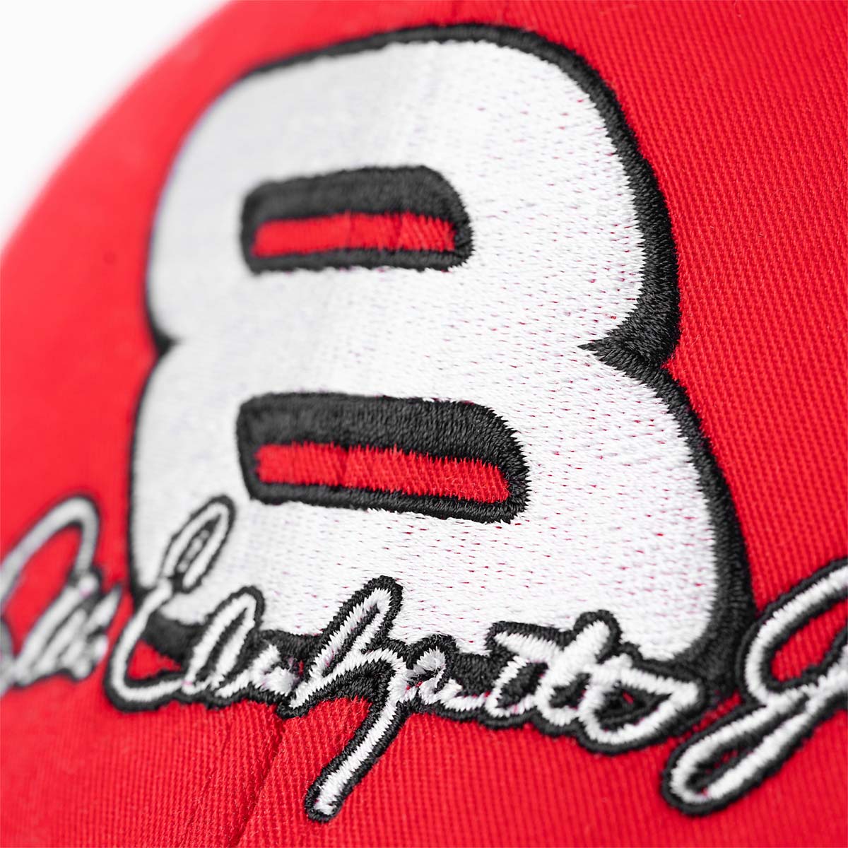 Dale Earnhardt Jr. Number 8 Snapback Hat in Red image number 2