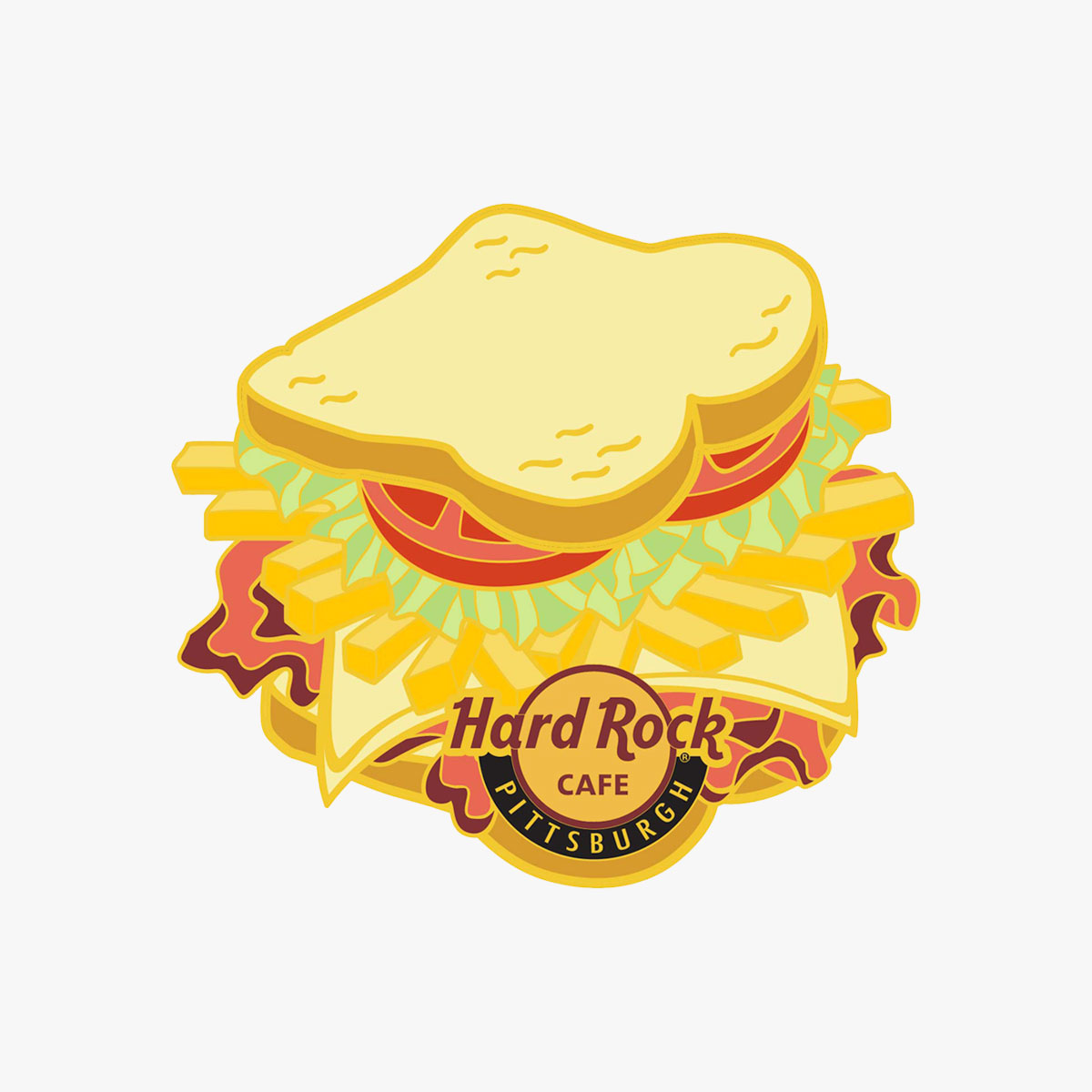 Online Exclusive Pittsburgh Sandwich Pin image number 1