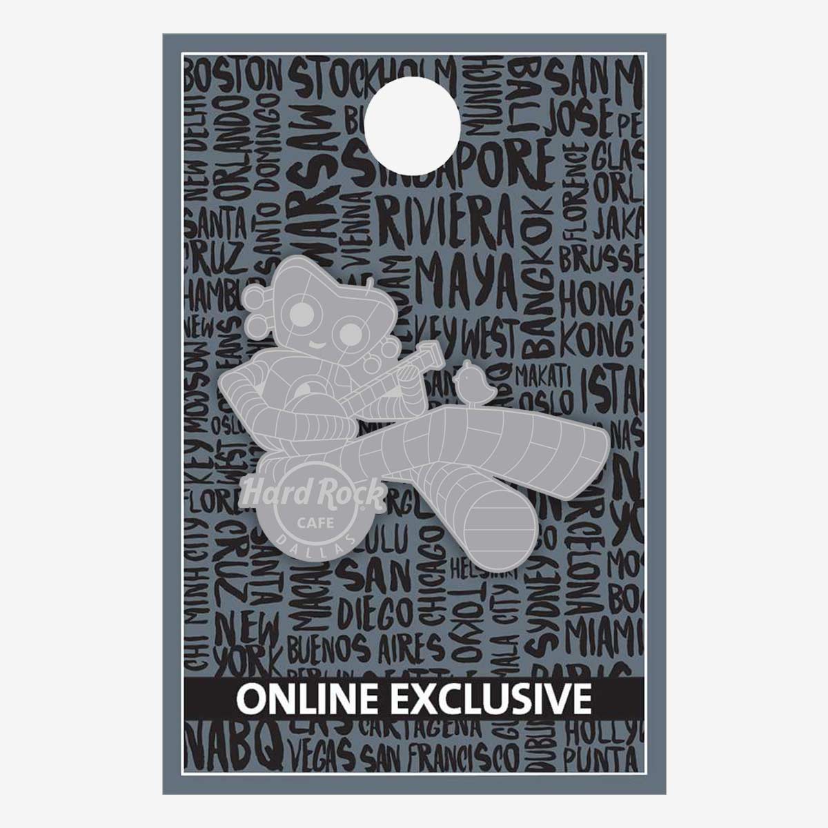 Online Exclusive Dallas Traveling Man Landmark Pin image number 2