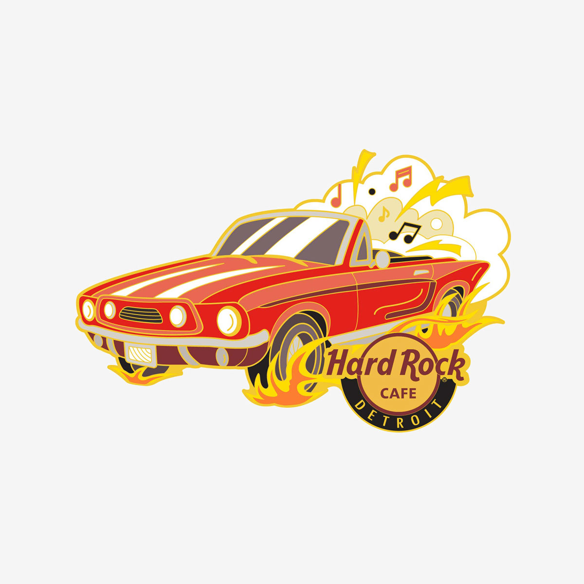 Online Exclusive Detroit Classic Car Pin image number 1