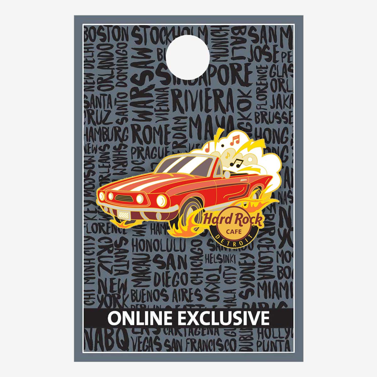 Online Exclusive Detroit Classic Car Pin image number 2