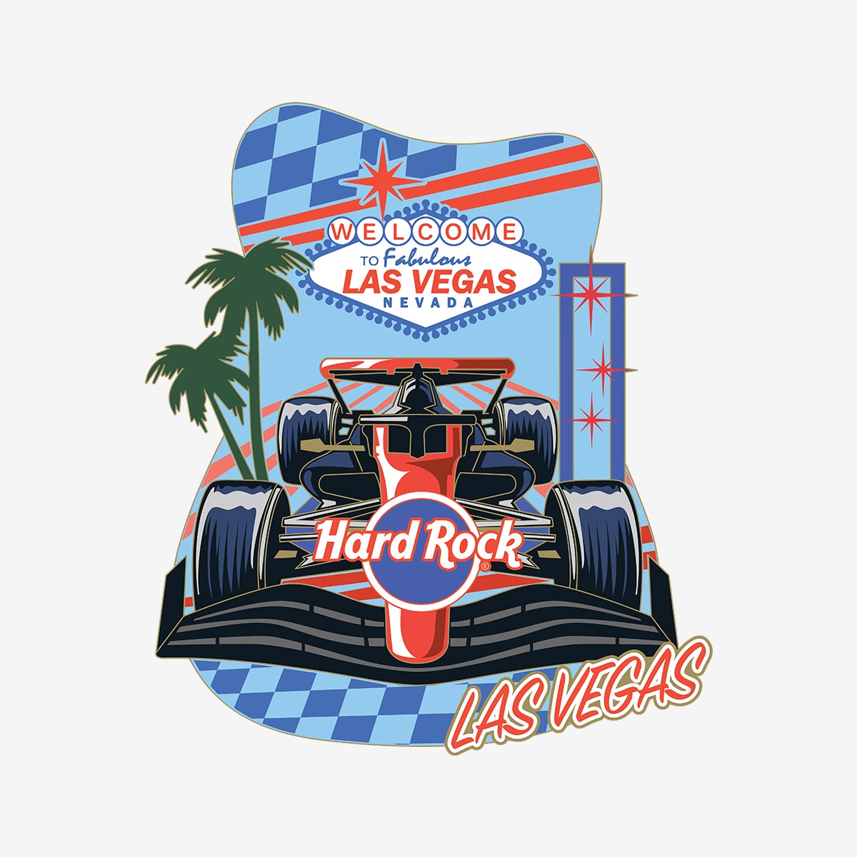 Limited Edition Las Vegas Racing Pin image number 1