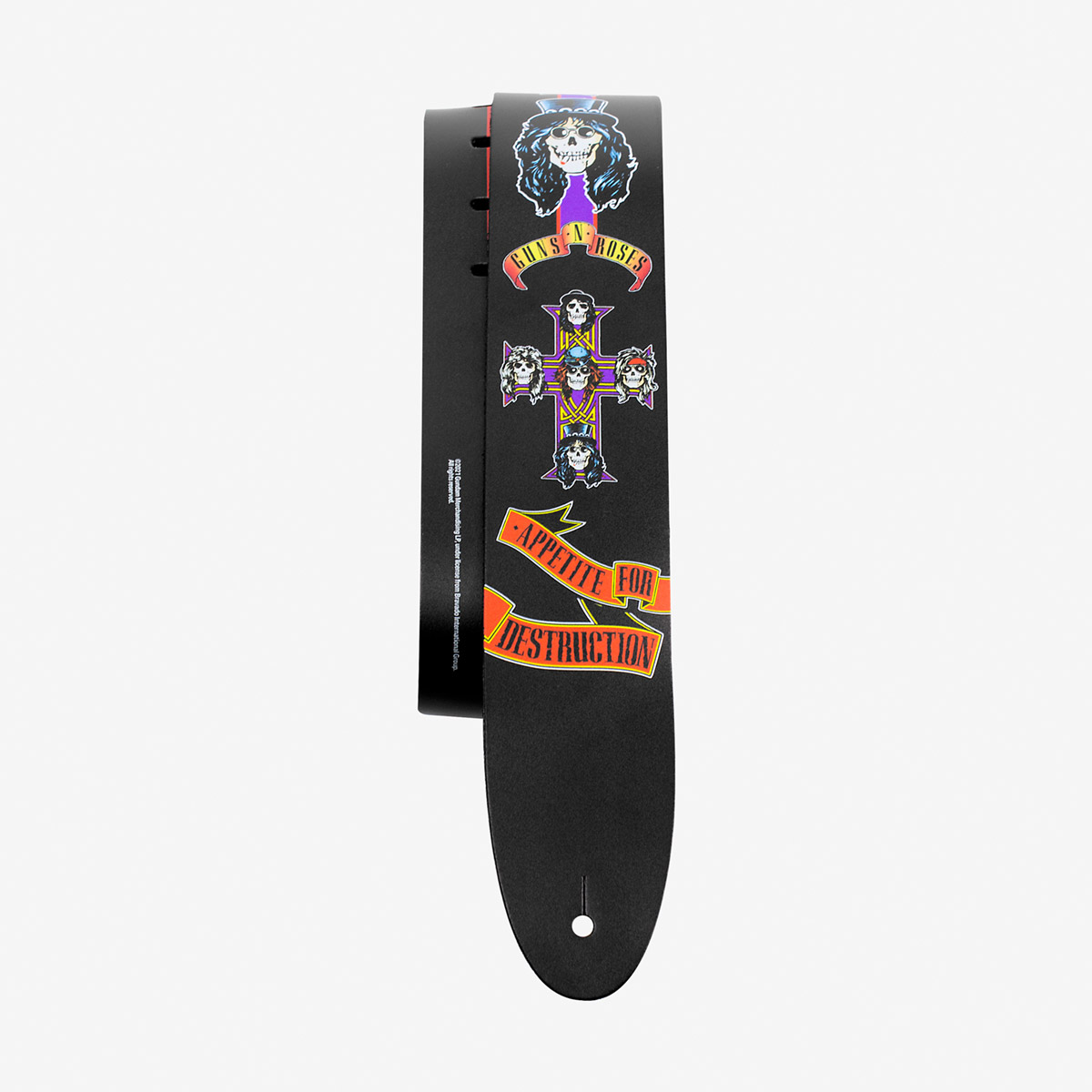 Guns N Roses Appetite Faces Leather Guitar Strap image number 3