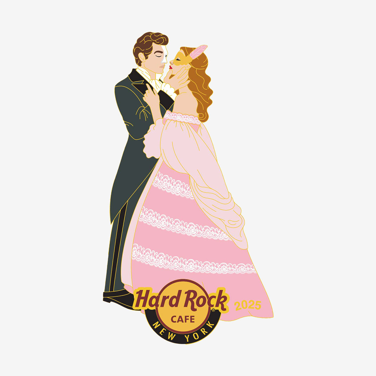 Online Exclusive New York City Phantom of the Broadway Pin image number 1